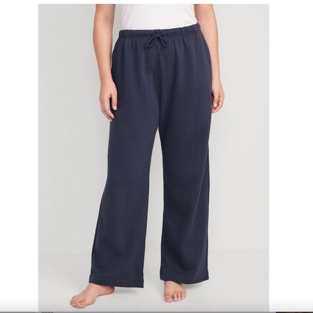 Old Navy Extra High-Waisted Vintage Sweatpants - Navy Blue
